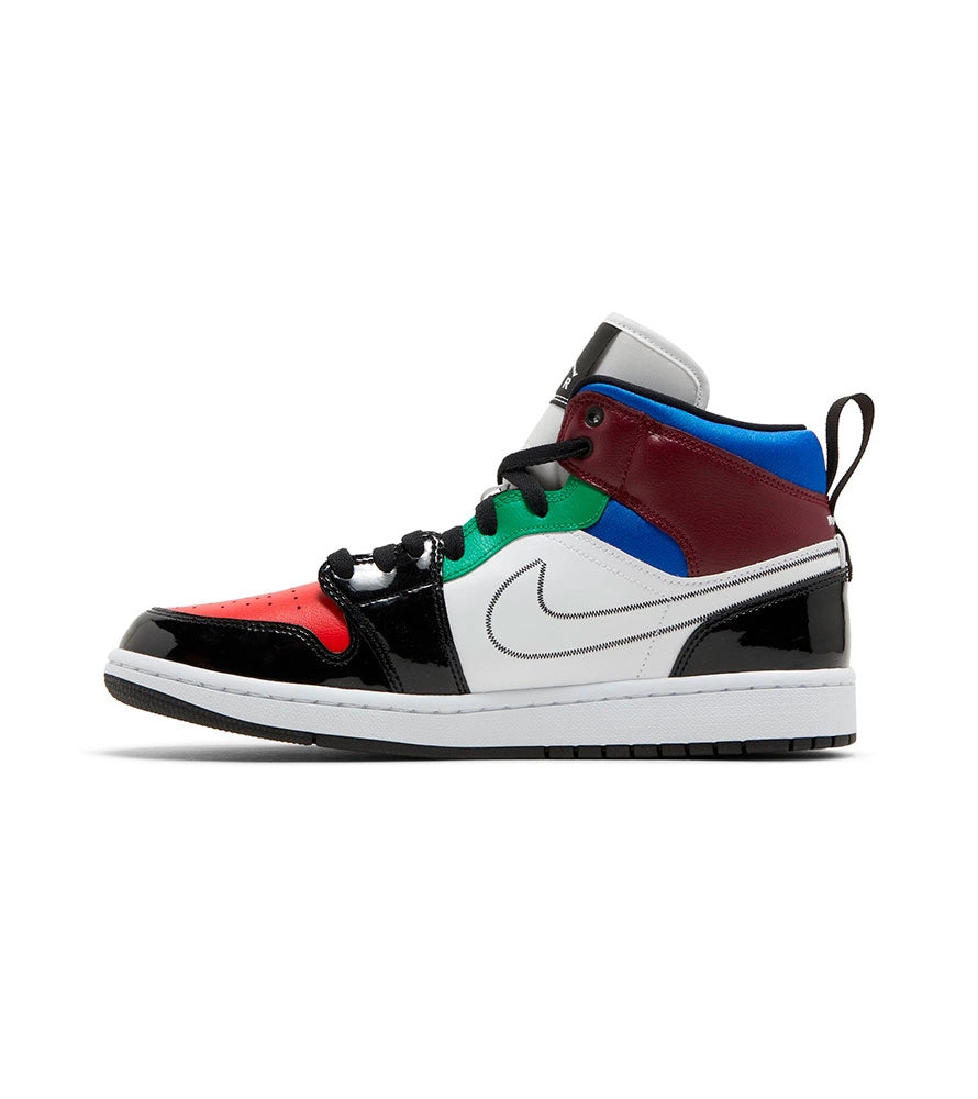 Кроссовки женские Air Jordan 1 Mid SE Multi-Color