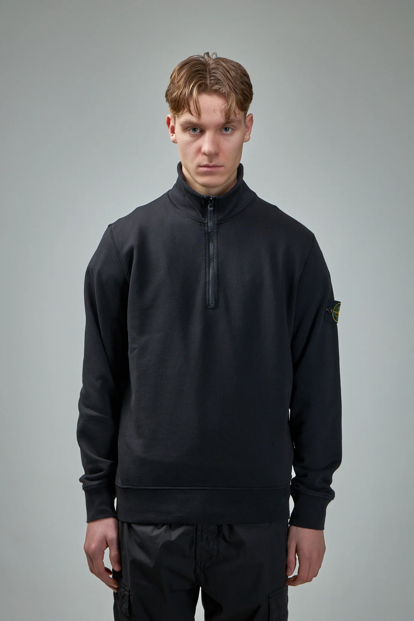 Зіп светр Stone Island Logo-Patch Crewneck Sweatshirt