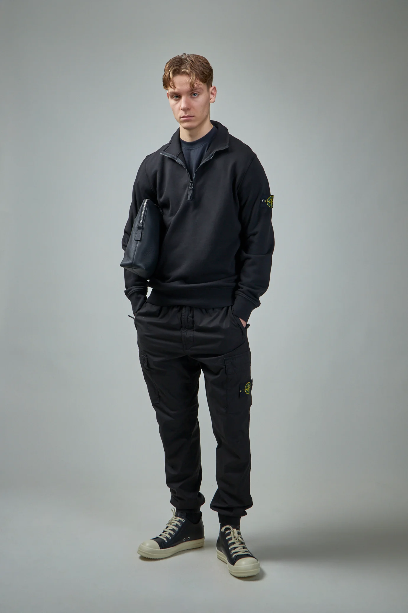 Зіп светр Stone Island Logo-Patch Crewneck Sweatshirt