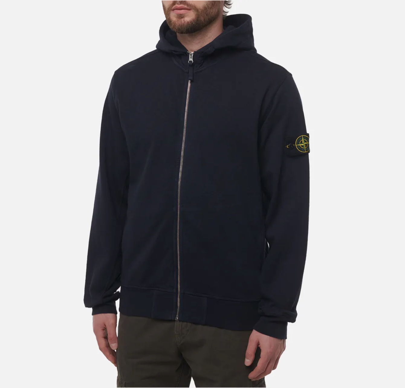 Худі чоловіче Malfile Fleece Old Effect Full Zip Hoodie