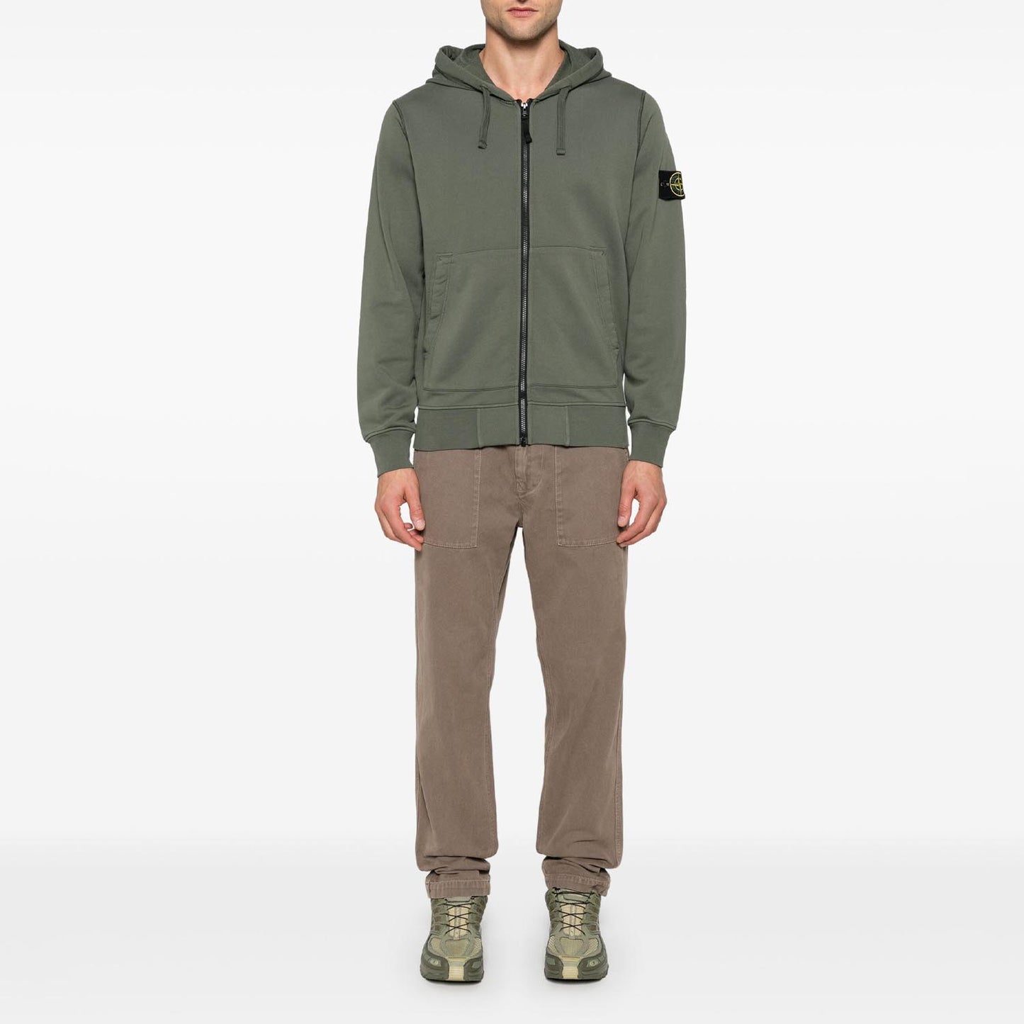 Кофта з капюшоном Stone Island Olive Zip Hoodie