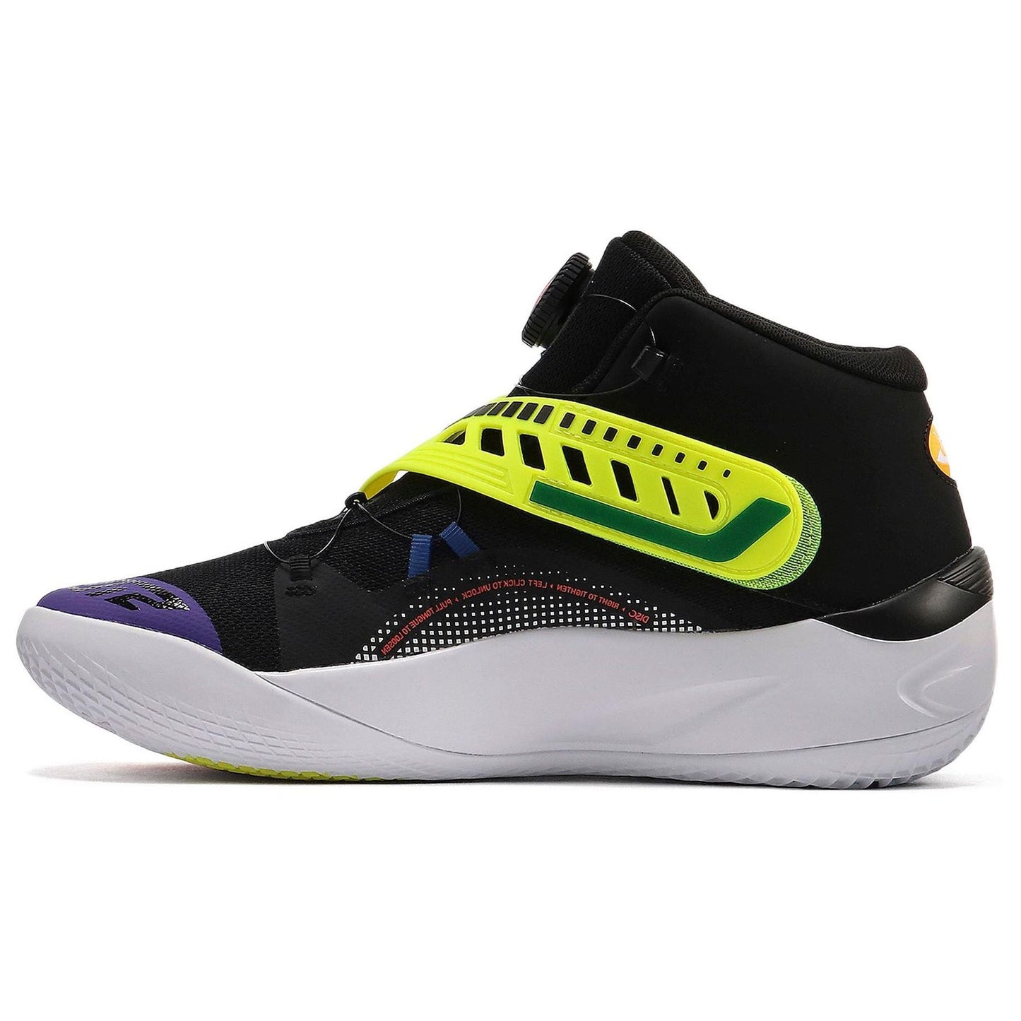 Кросівки чоловічі Puma Disc Rebirth Black Yellow Alert