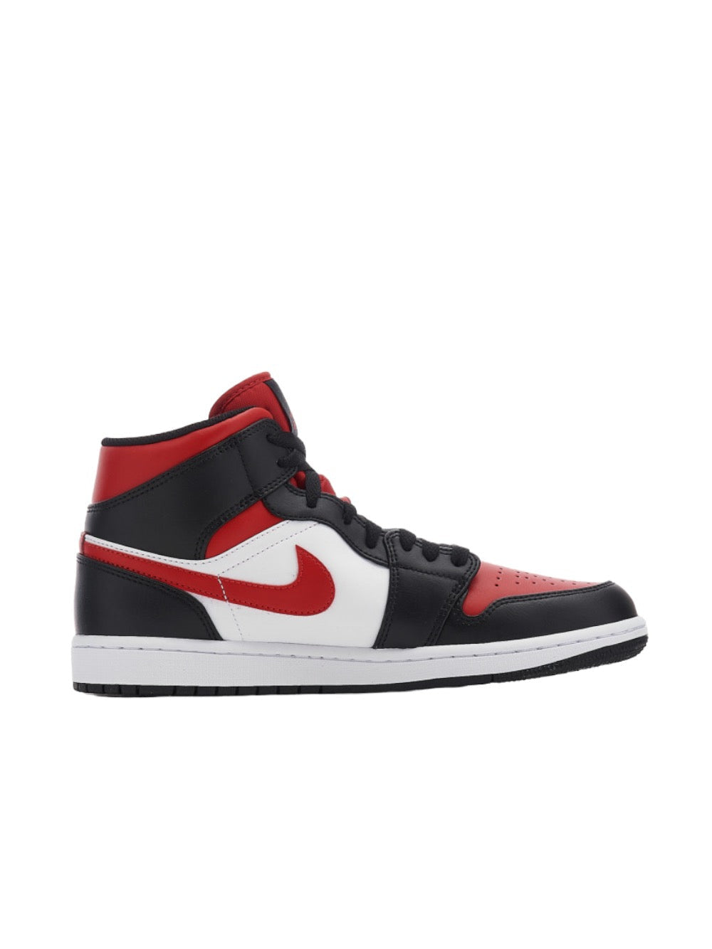 Кроссовки мужские Air Jordan 1 Mid Bred Toe Mens