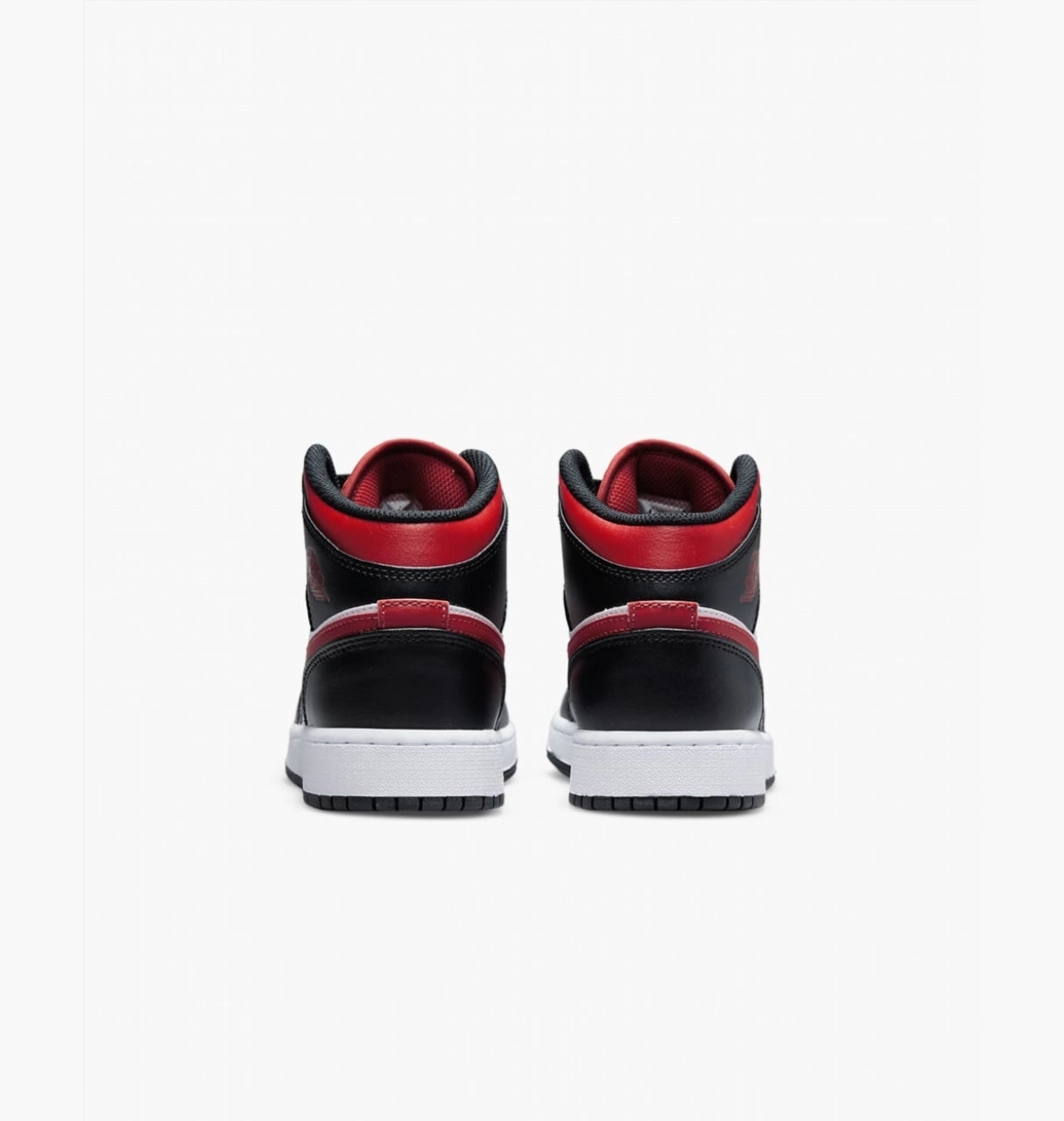 Кросівки жіночі Air Jordan 1 Mid GS 'Black Fire Red'