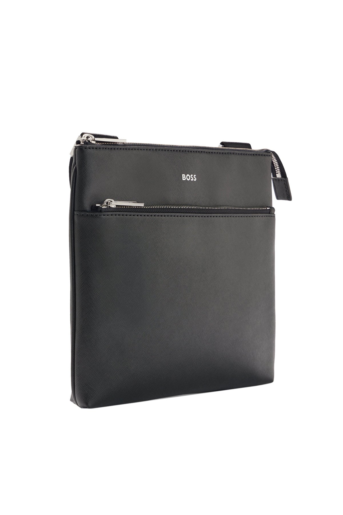 Сумка мужская Boss Leather Messanger in Black