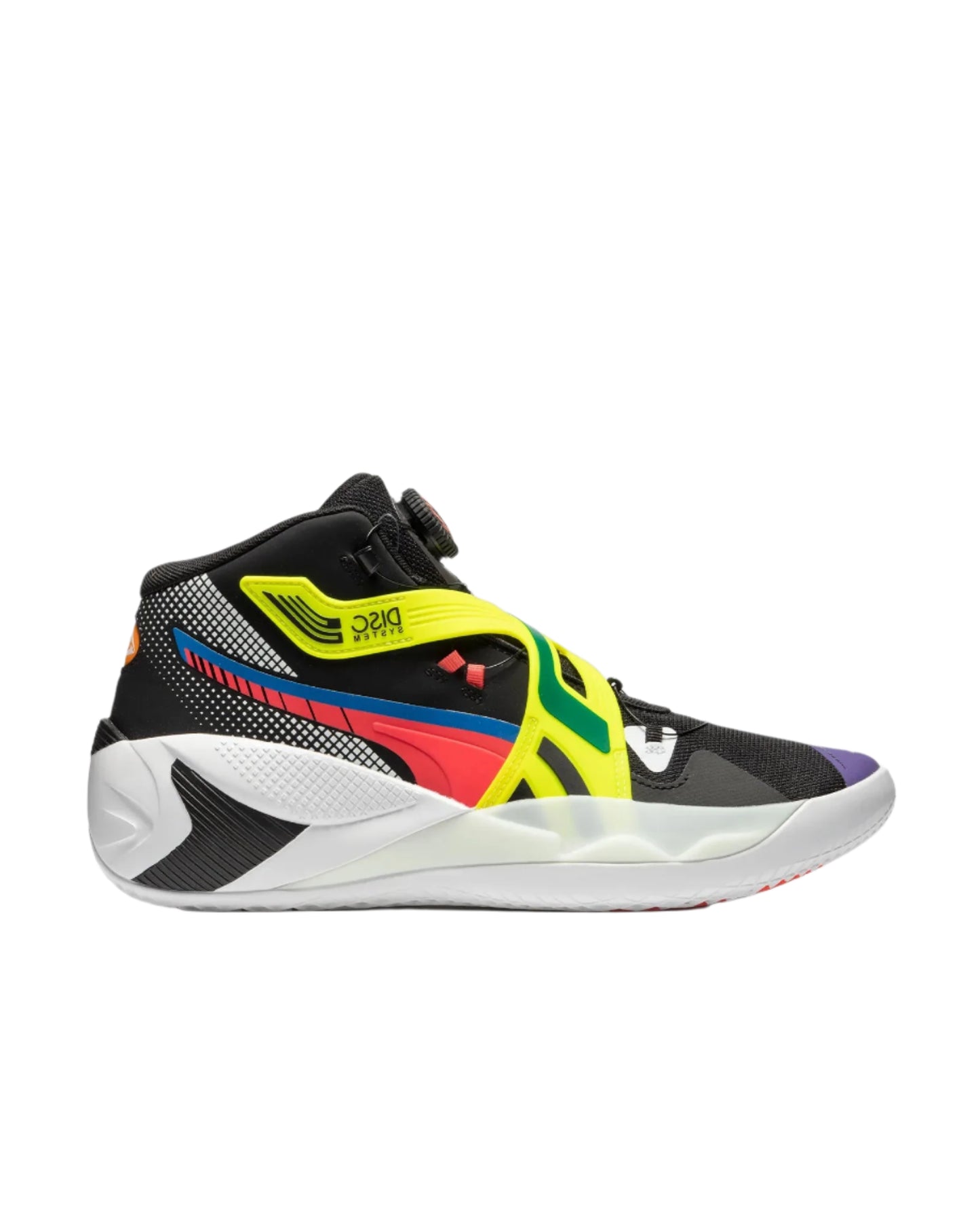 Кросівки чоловічі Puma Disc Rebirth Black Yellow Alert