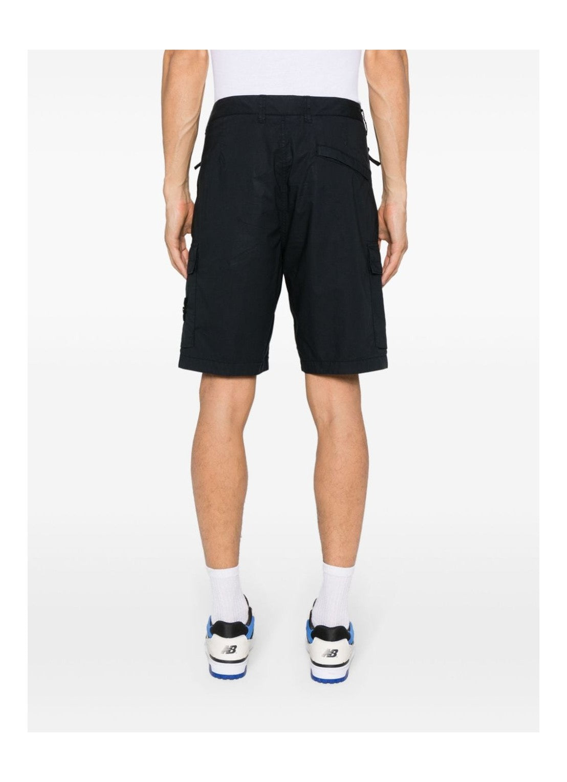 Шорти чоловічі Stone Island Logo Patch Bermuda Shorts in Navy