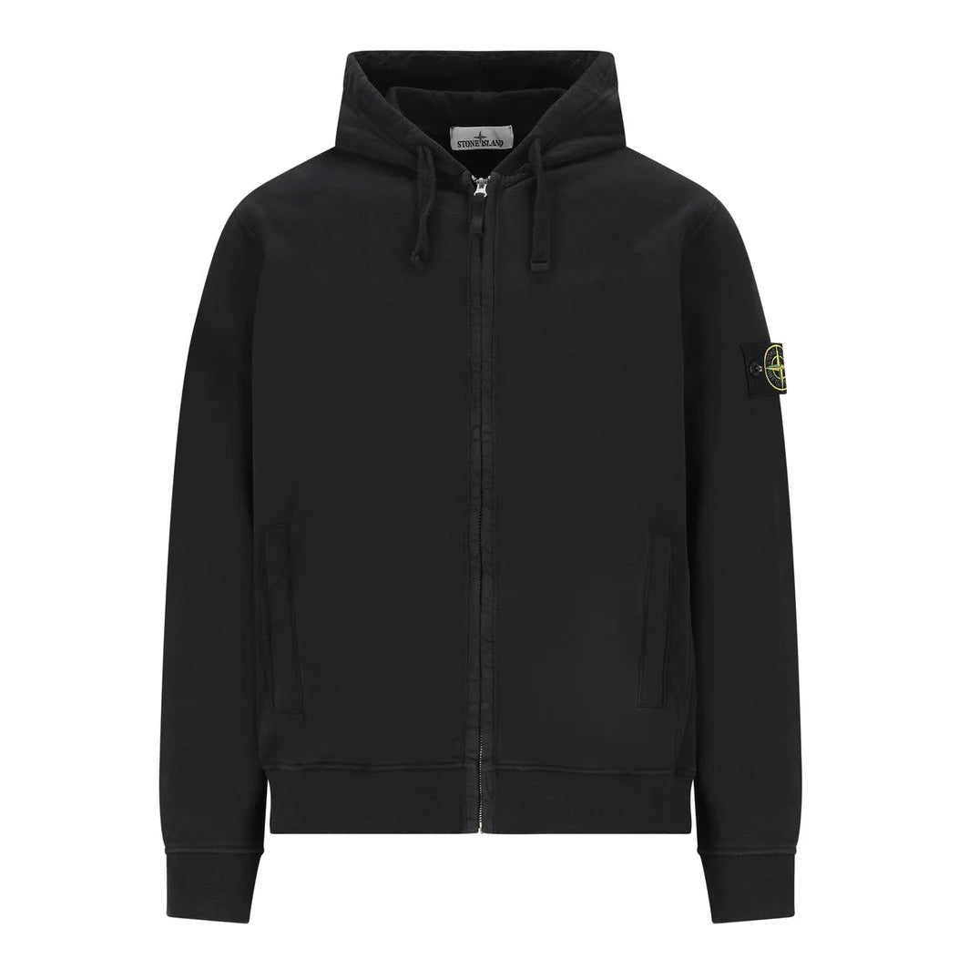 Худі чоловіче Stone island Compass Patch Zip-Up Hoodie