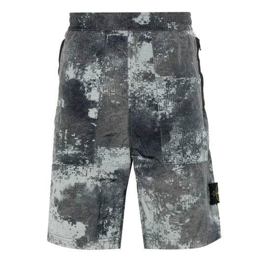 Шорти чоловічі Stone IslandGray Drawstring Shorts
