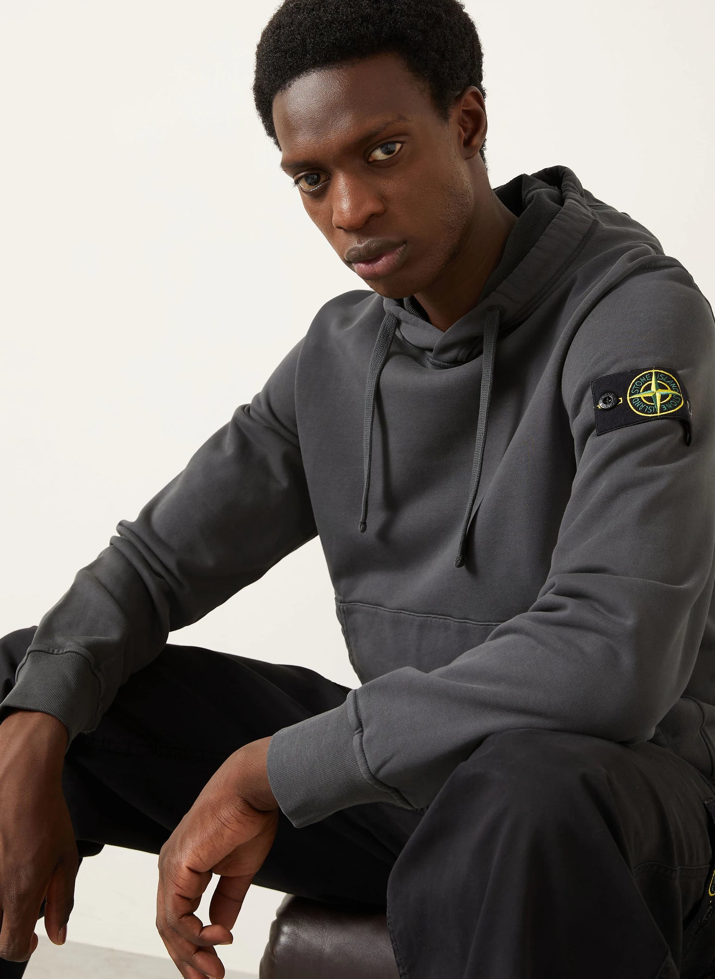 Худі чоловіче Stone Island Crewnleck Hooded Sweater