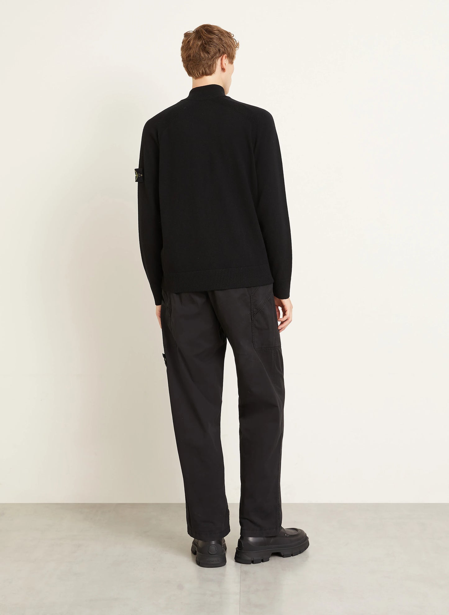 Кардиган чоловічий Stone Island Zip-up Jumper with Ribbed Trims