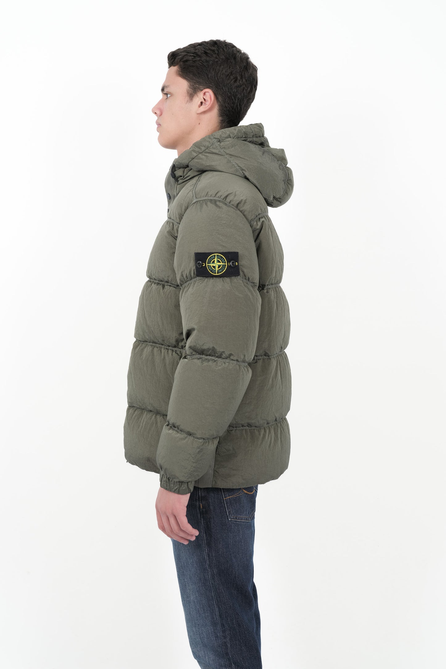 Пуховик чоловічий Stone Island Crinkled ECONYL® Regenerated Nylon