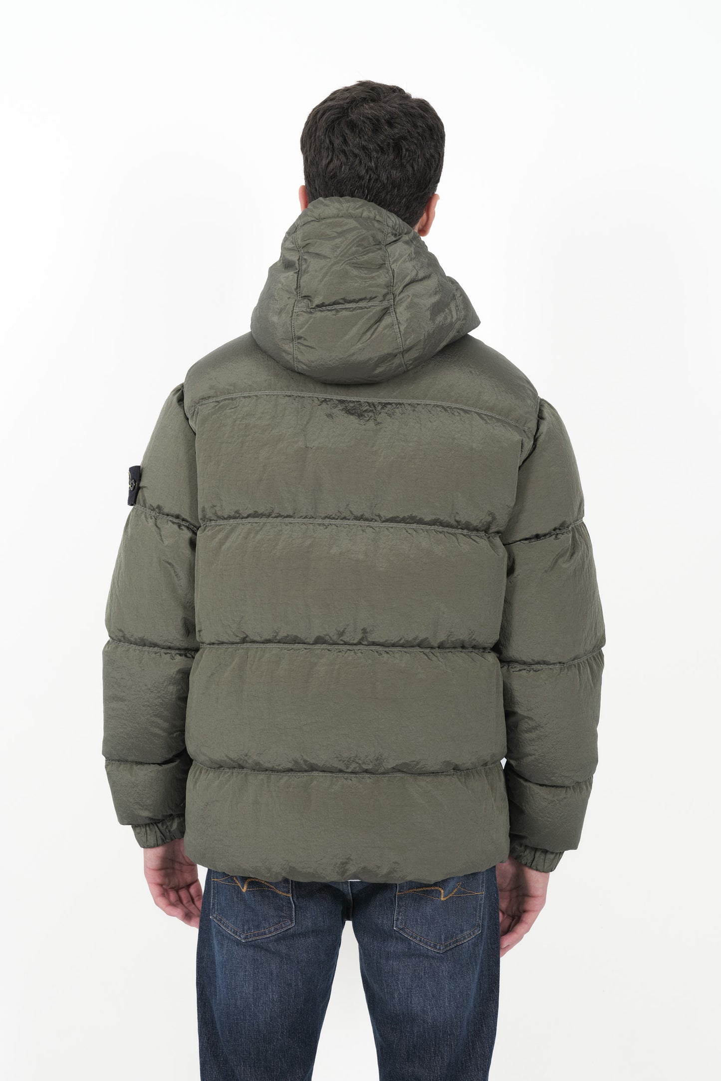 Пуховик чоловічий Stone Island Crinkled ECONYL® Regenerated Nylon