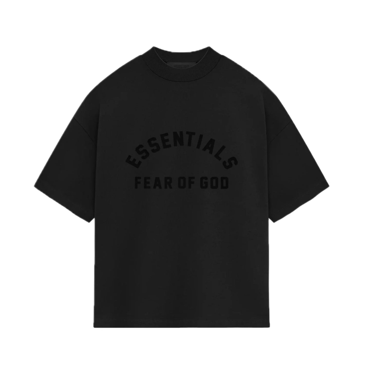 Мужская футболка Fear of God ESSENTIALS Black Crewneck T-Shirt