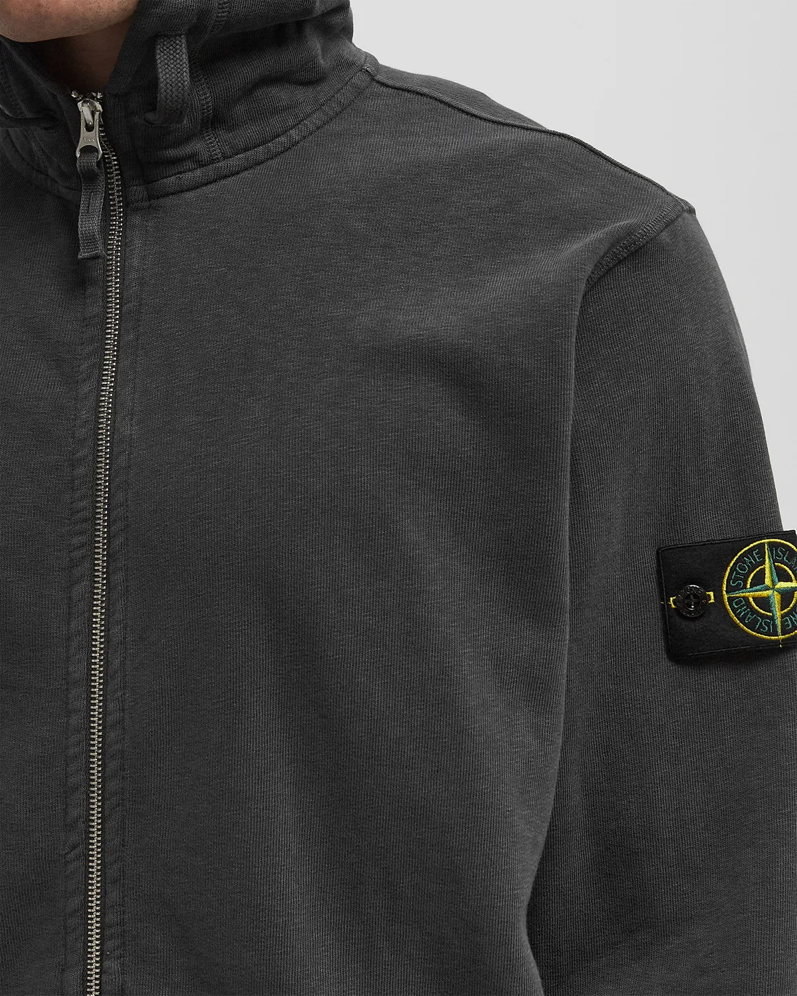 Кофта з капюшоном Stone Island Malfile Old Effect Full Zip