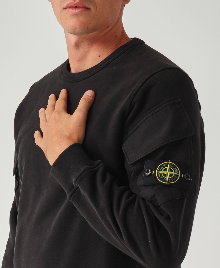 Светр чоловічий Stone island  Logo Patch Crewneck Sweater