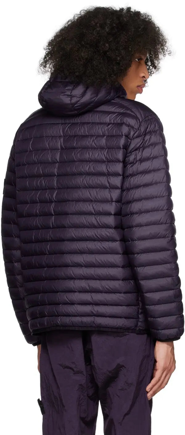 Мікропуховик Stone Island Purple Garment-Dyed Down Jacket
