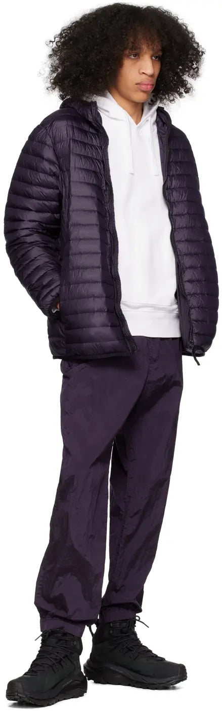 Мікропуховик Stone Island Purple Garment-Dyed Down Jacket