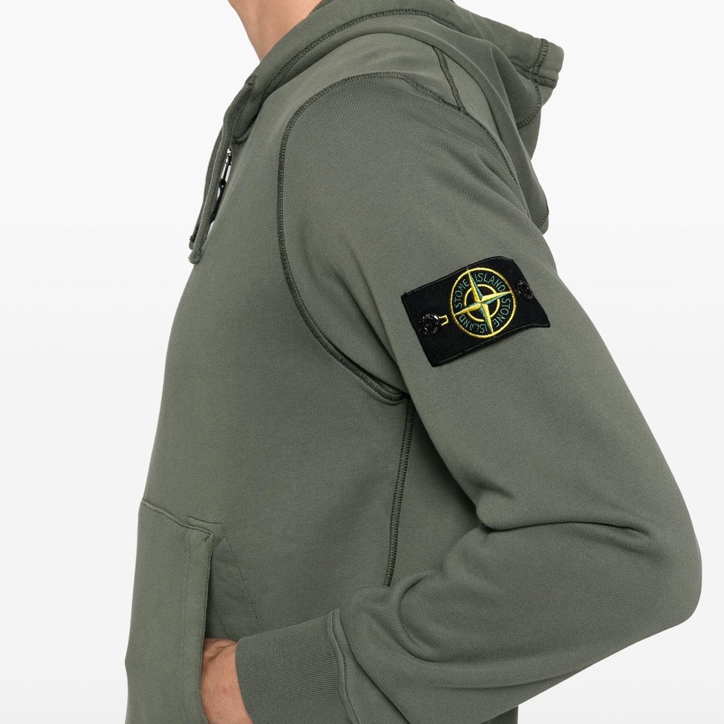Кофта з капюшоном Stone Island Olive Zip Hoodie
