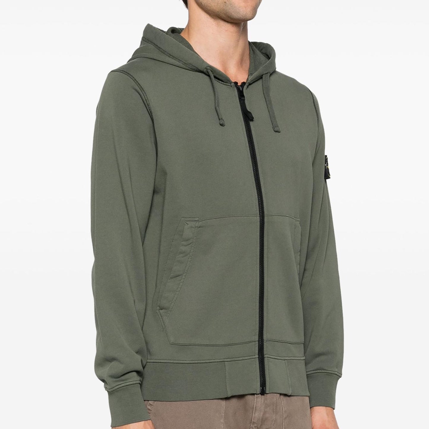 Кофта з капюшоном Stone Island Olive Zip Hoodie