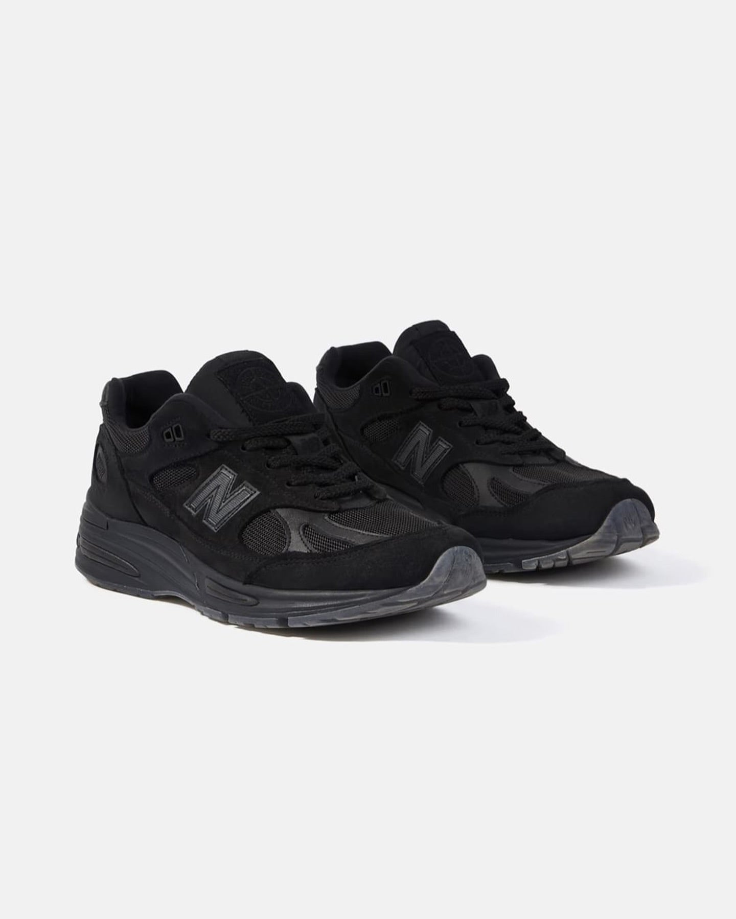 Кроссовки мужские Stone Island x 991v2 Made in England Ghost Pack - Black