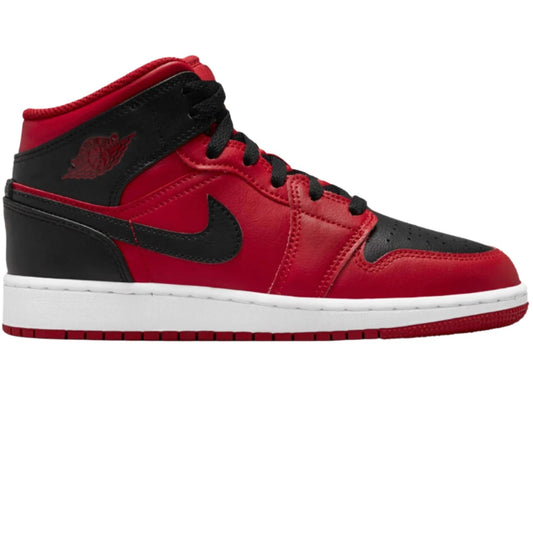 Кросівки жіночі Air Jordan 1 Mid Reverse Bred Kids