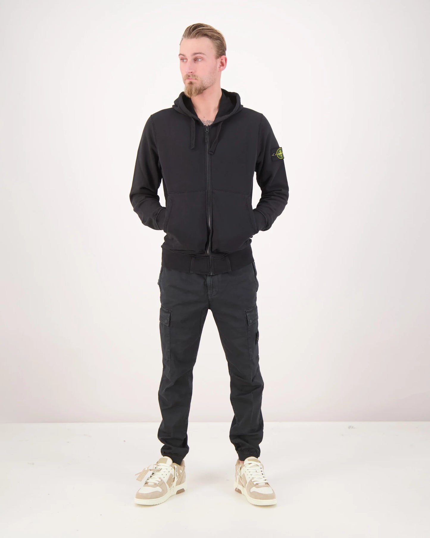 Худі чоловіче Stone Island Zip-Up Hoodie