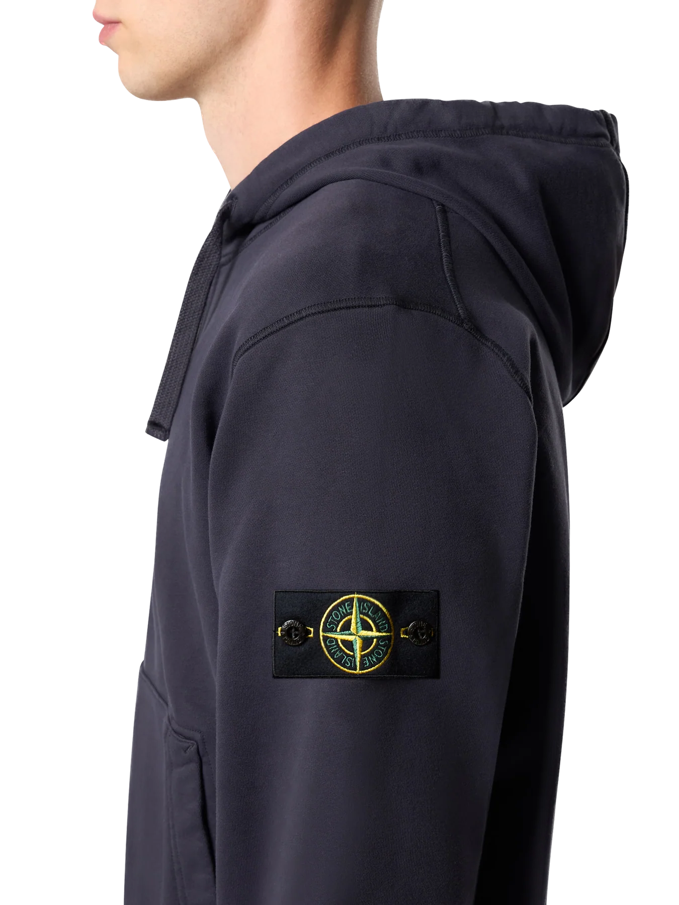 Кофта з капюшоном Stone Island Logo Patch Zip-Up Hoodie