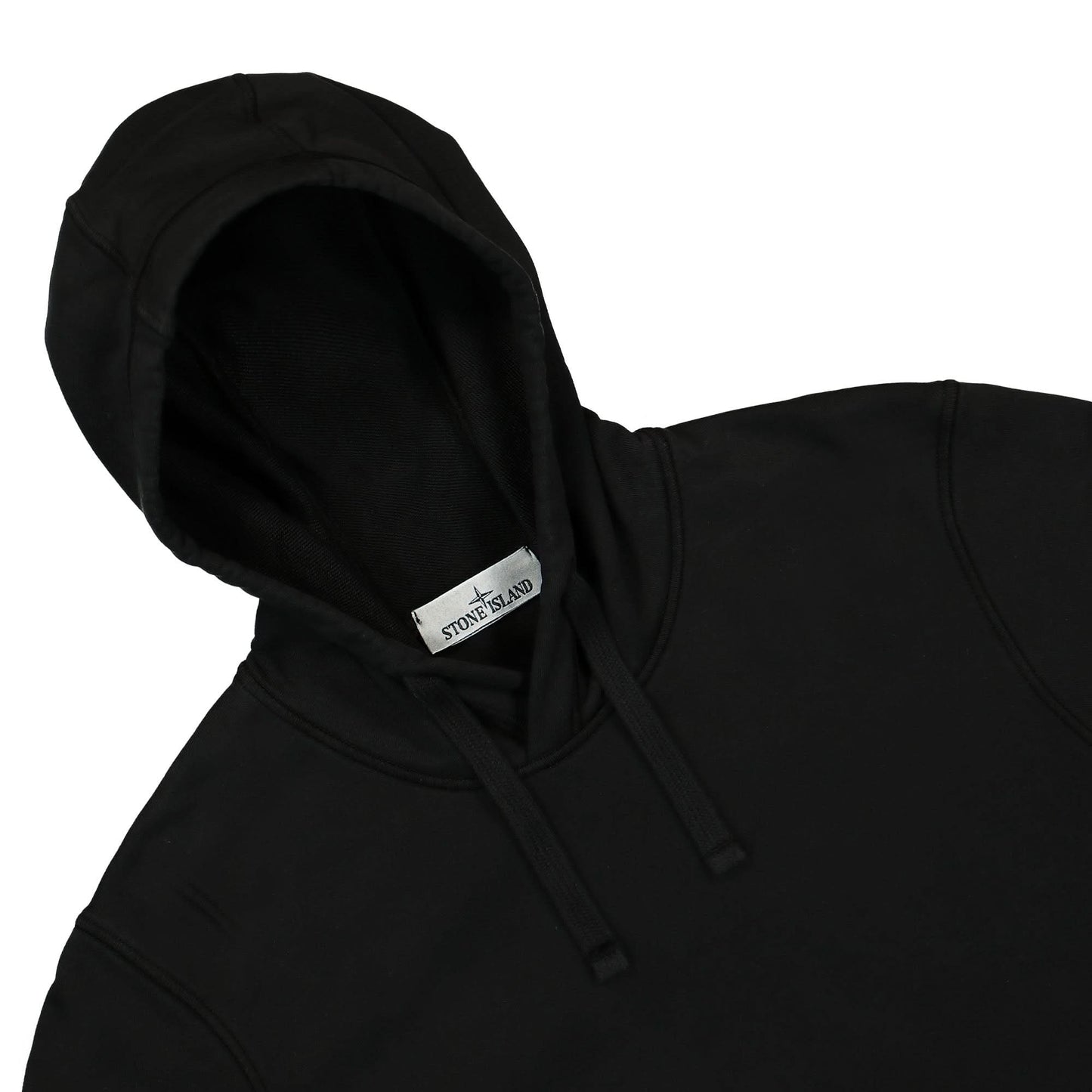 Кофта з капюшоном Stone Island Logo Patch Hoodie in Black