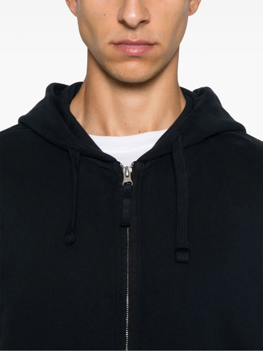 Кофта з капюшоном Stone Island Navy Patch  Zip Hoodie