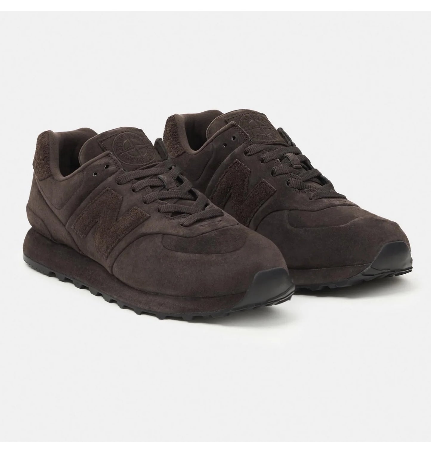 Кросівки чоловічі Stone Island New Balance 574 Ghost "Dark Brown"