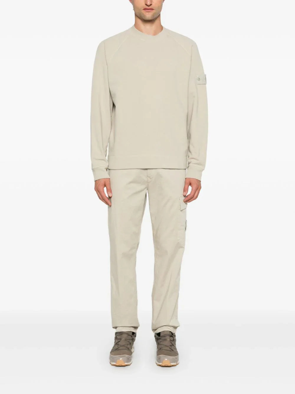 Светр чоловічий STONE ISLAND Black Ghost Piece Sweatshirt in Beige