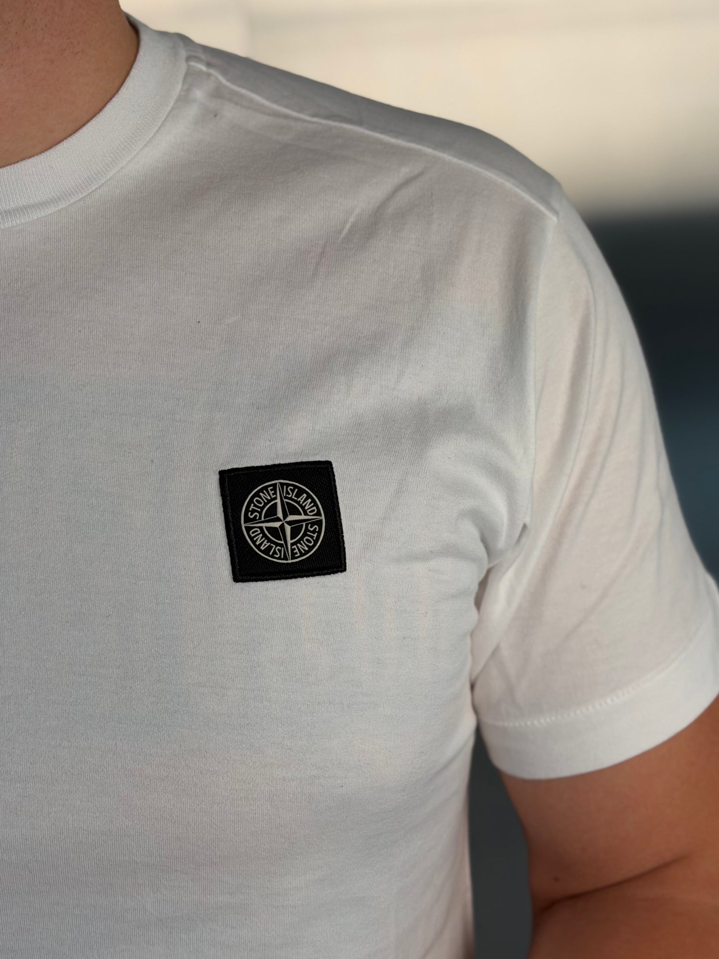 Футболка чоловіча Stone Island Logo T-Shirt in White