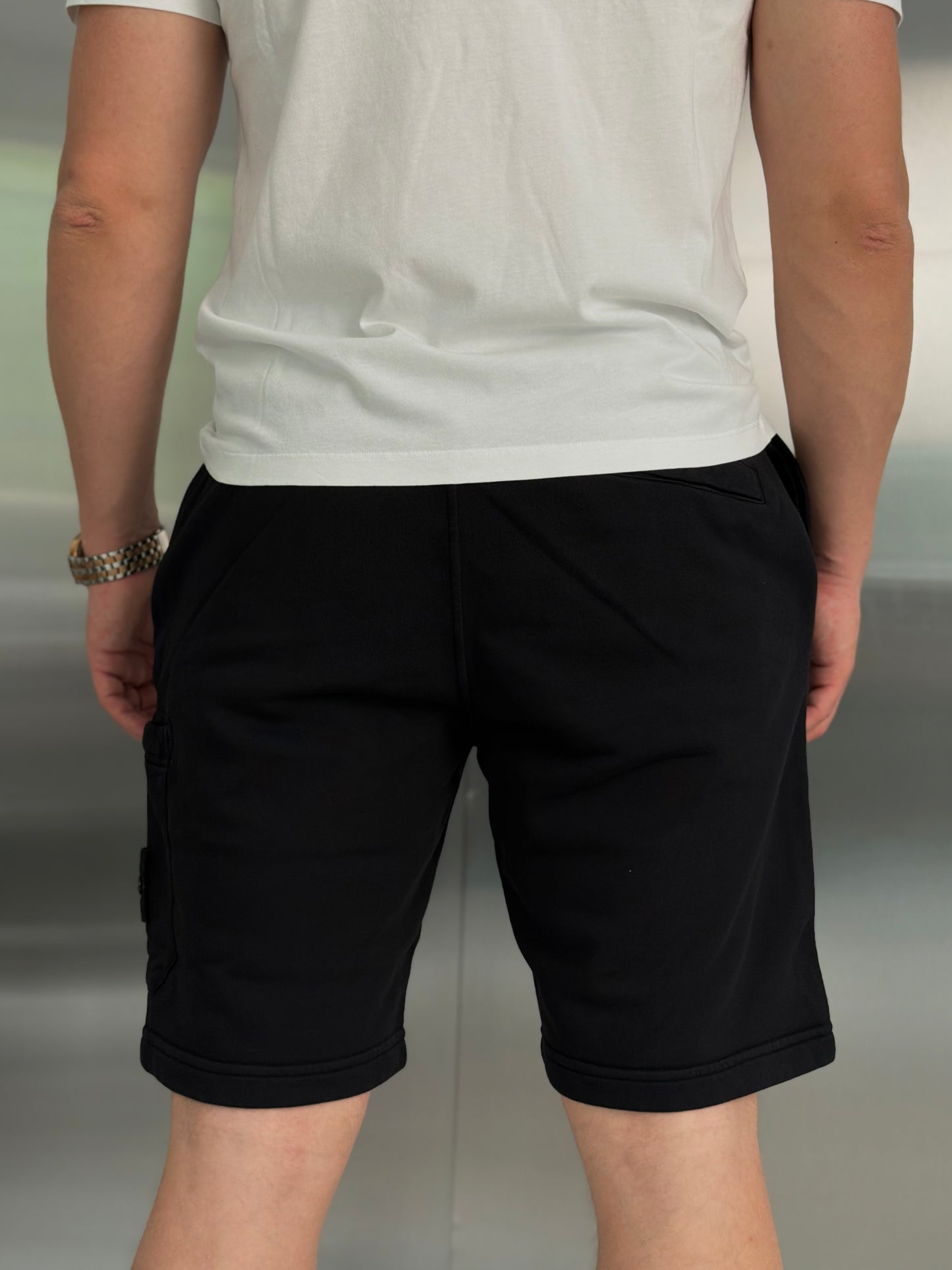 Шорти чоловічі Stone Island Organic Cotton in Black