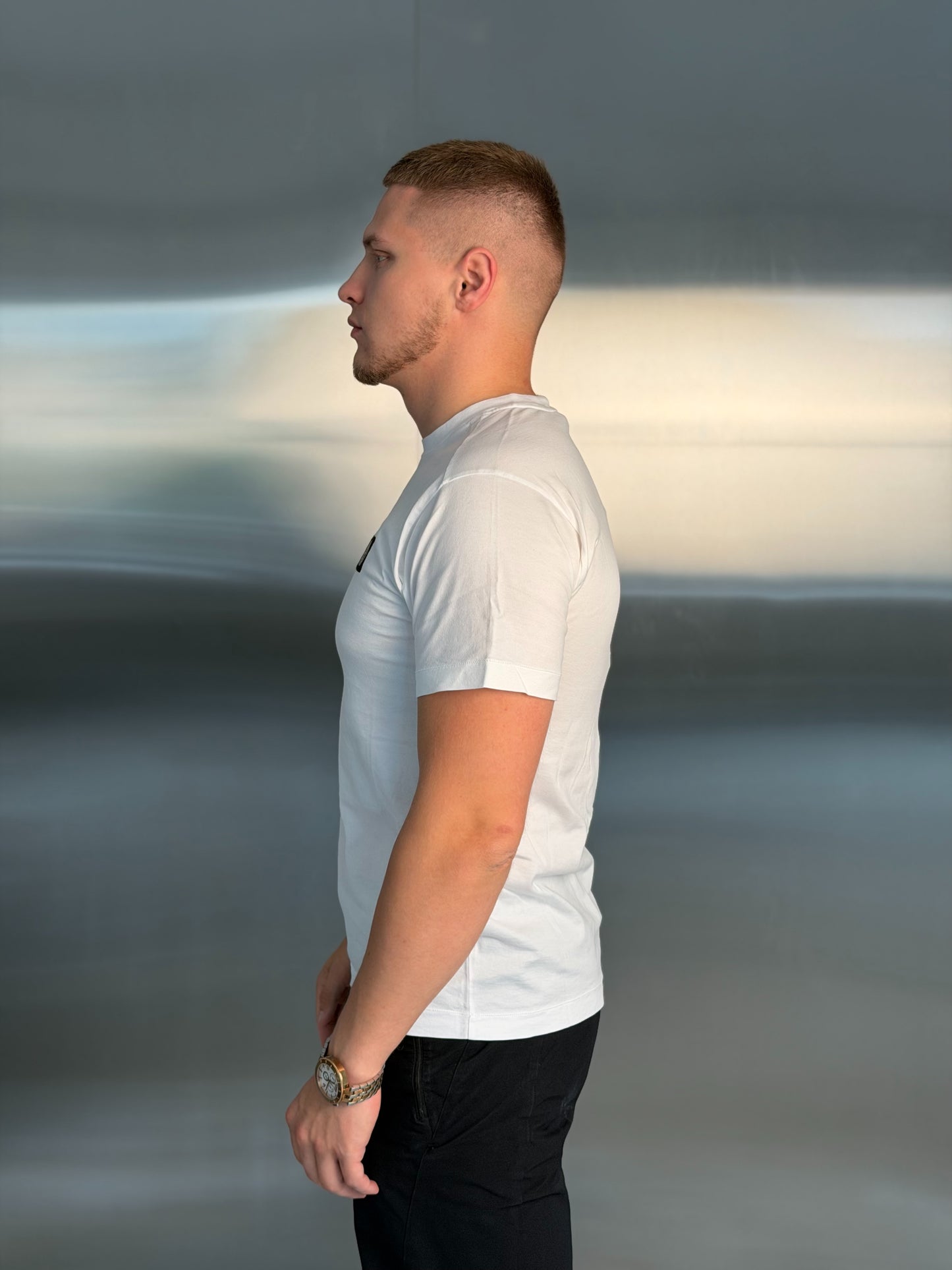 Футболка чоловіча Stone Island Logo T-Shirt in White