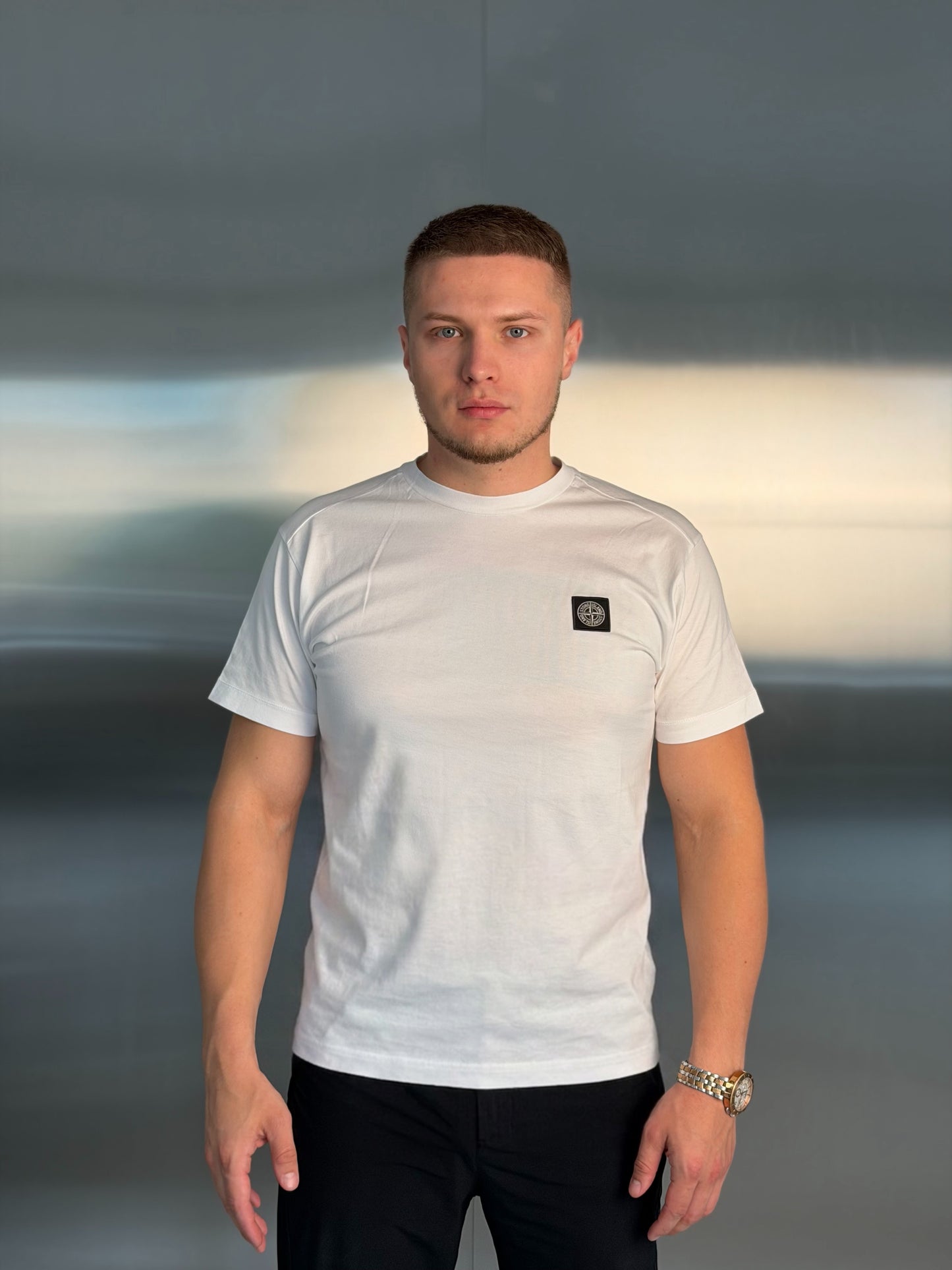 Футболка чоловіча Stone Island Logo T-Shirt in White