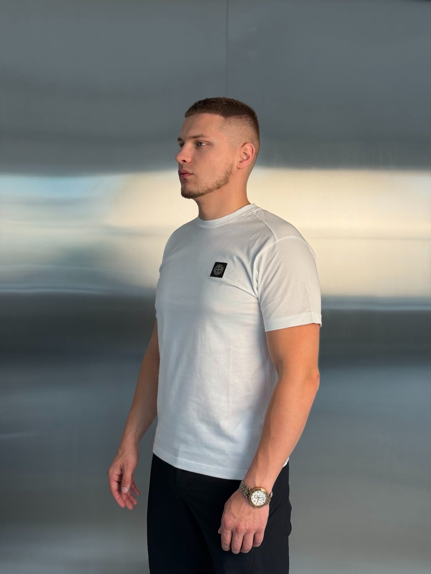 Футболка чоловіча Stone Island Logo T-Shirt in White