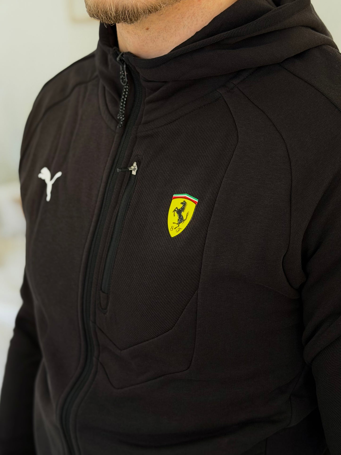 Зіп худі чоловіча Puma Scuderia Ferrari Sweat Jacket Men