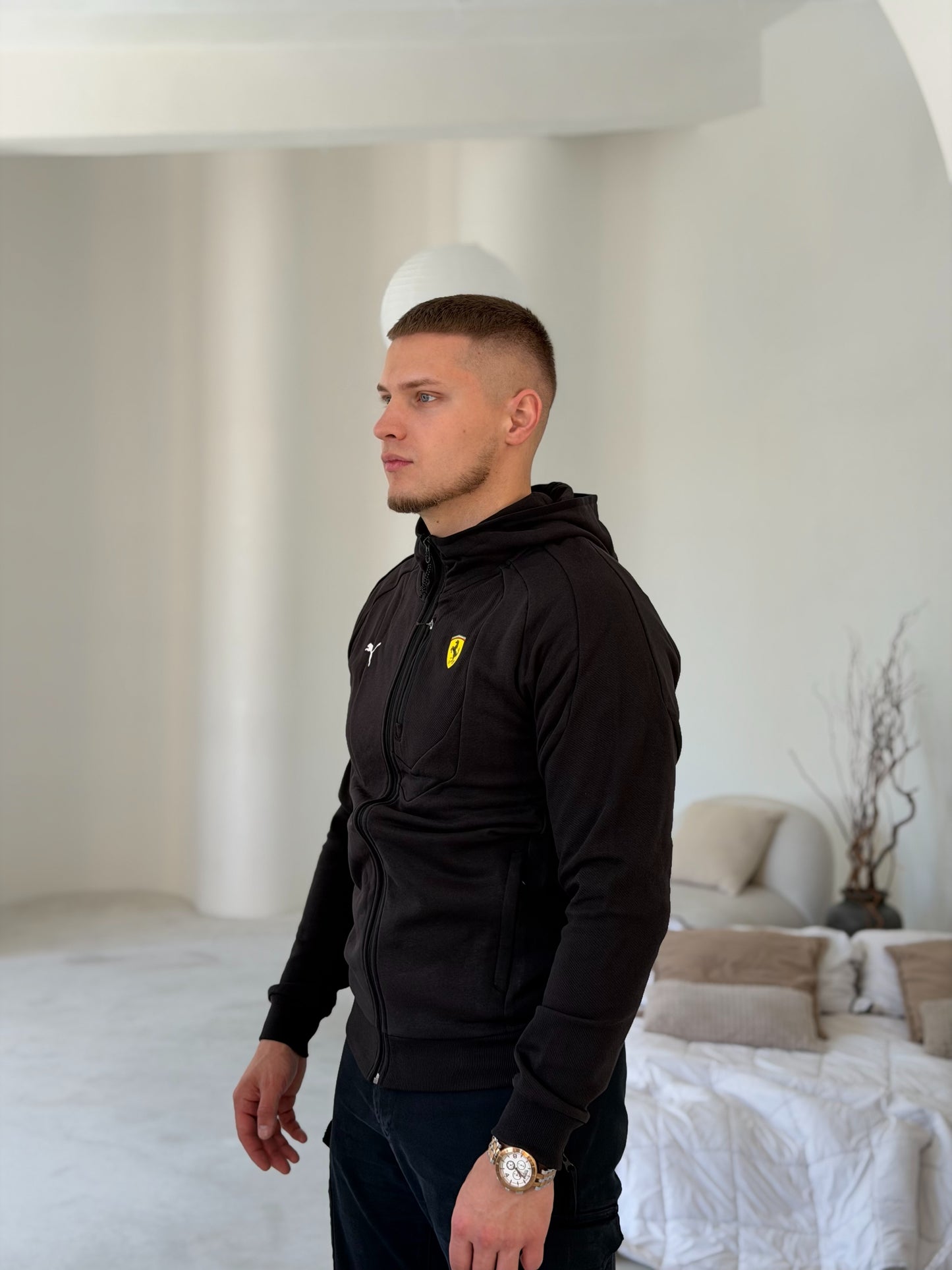 Зіп худі чоловіча Puma Scuderia Ferrari Sweat Jacket Men