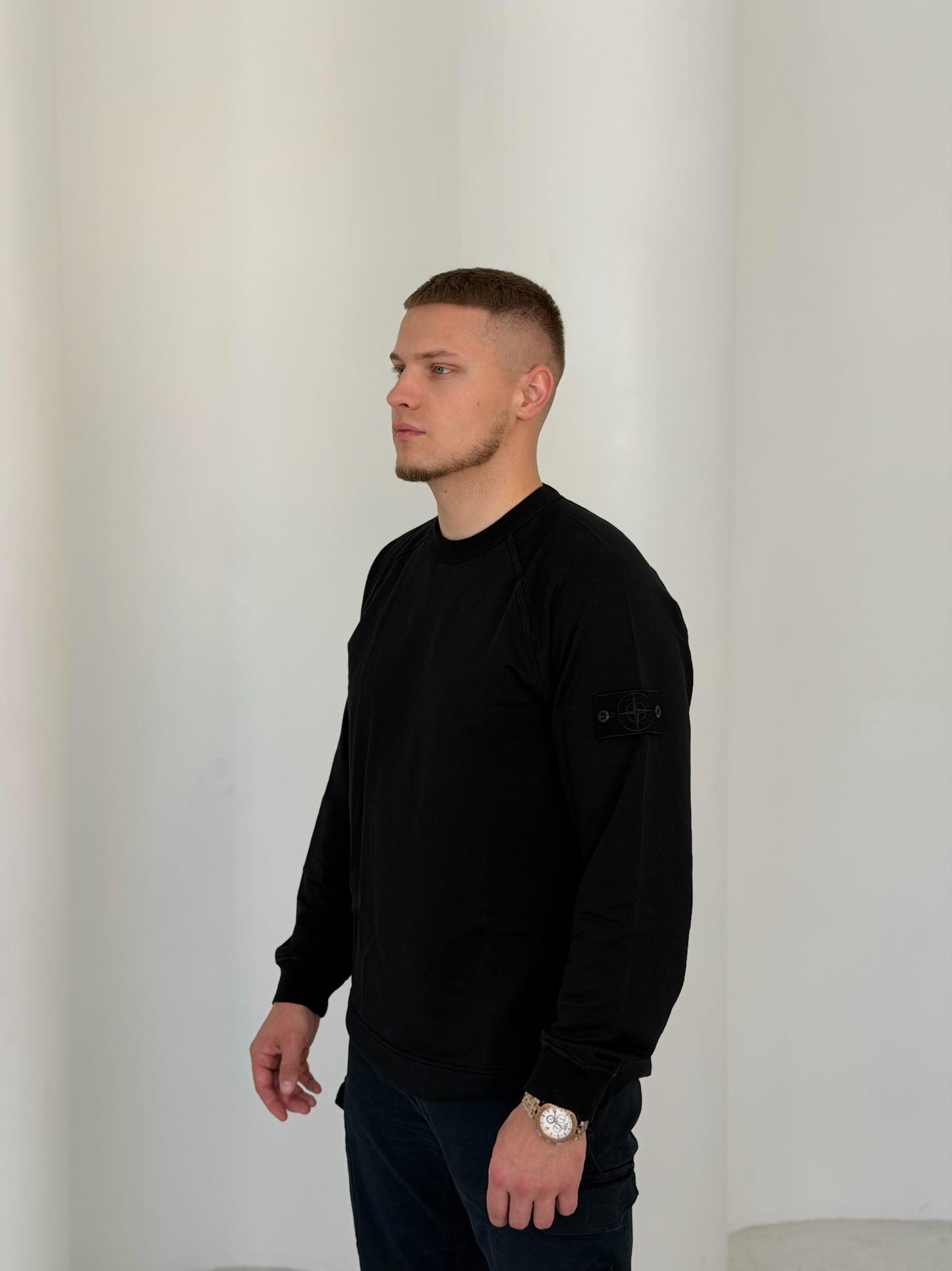 Світшот чоловічий Stone Island Ghost Piece Logo Crewneck