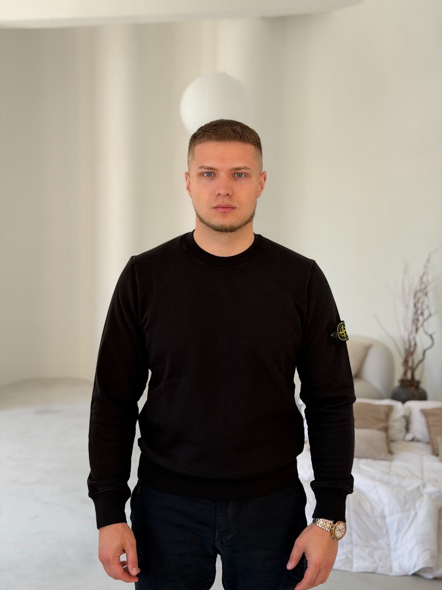 Світер чоловічий Stone Island Logo Patch Crewneck Sweatshirt