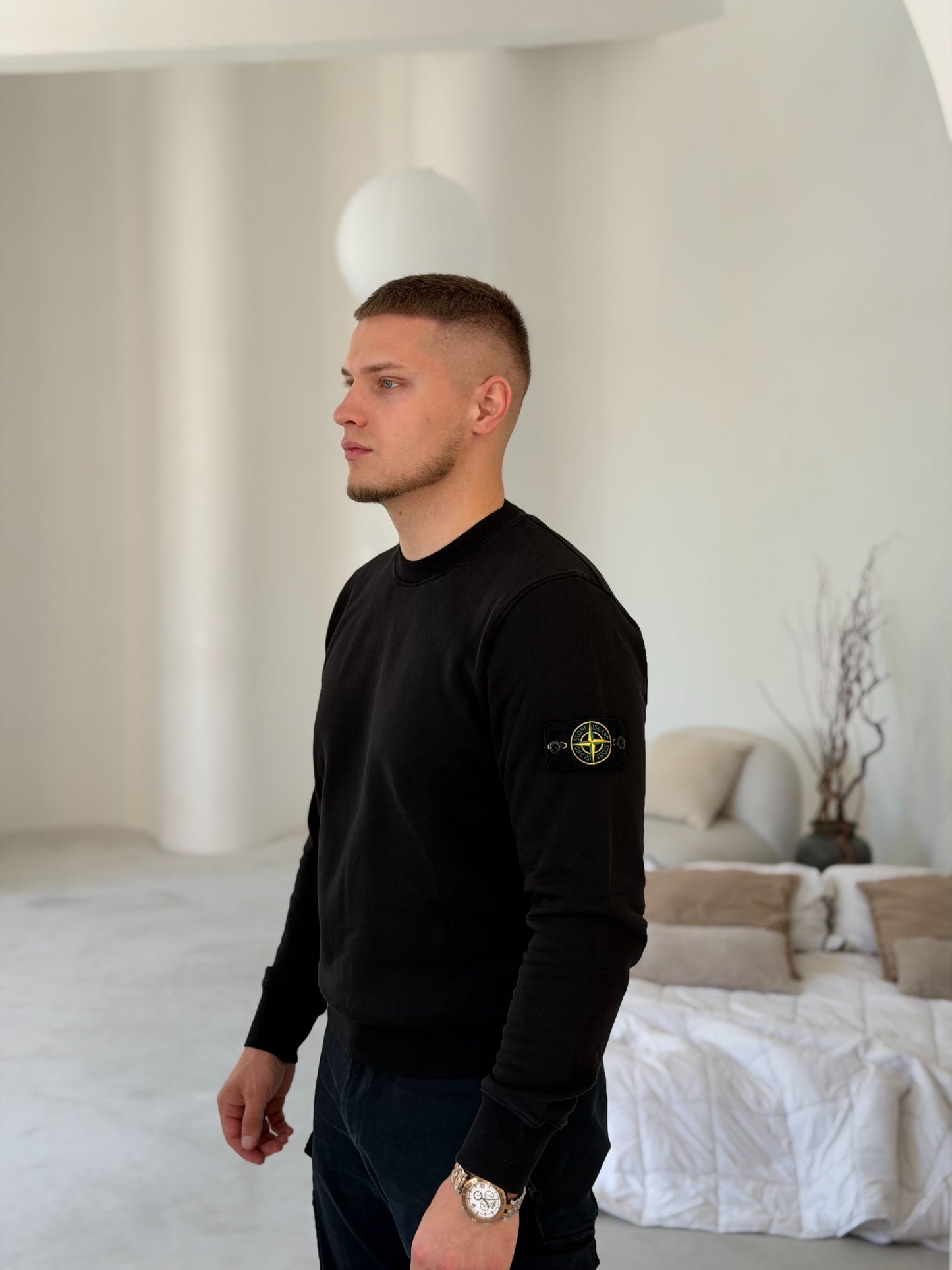 Світер чоловічий Stone Island Logo Patch Crewneck Sweatshirt
