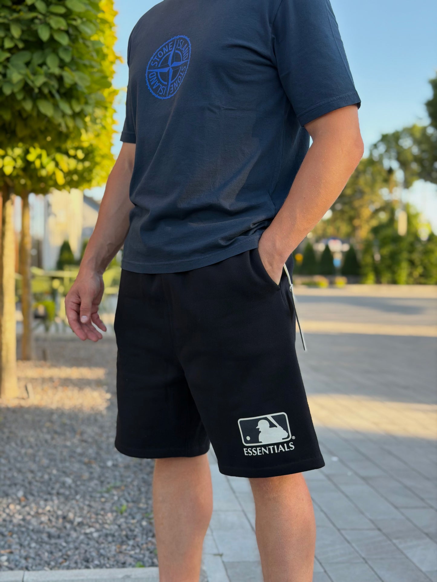 Шорти чоловічі Fear of God x MLB Unisex 90s Sweatshorts - Black