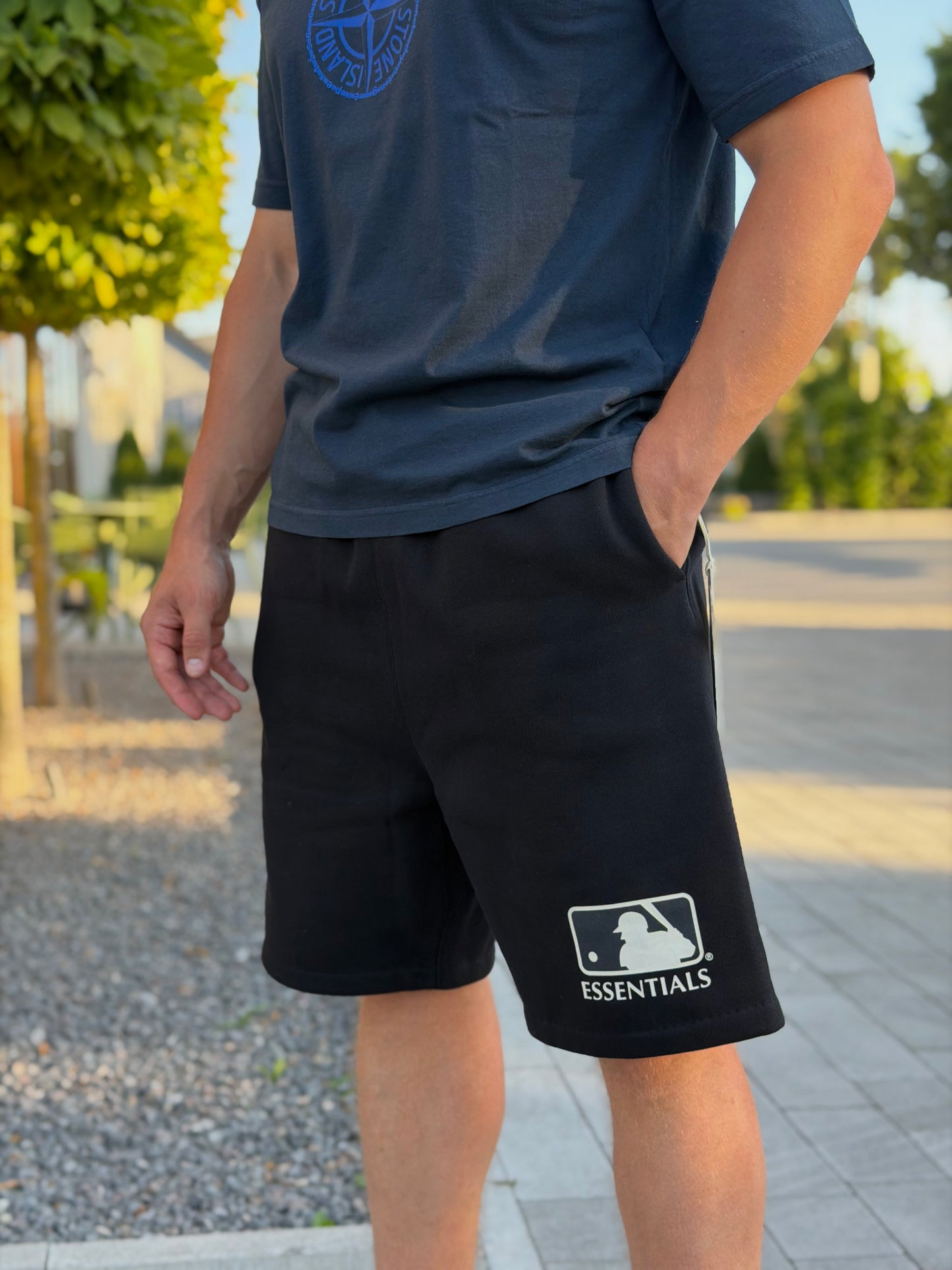 Шорти чоловічі Fear of God x MLB Unisex 90s Sweatshorts - Black