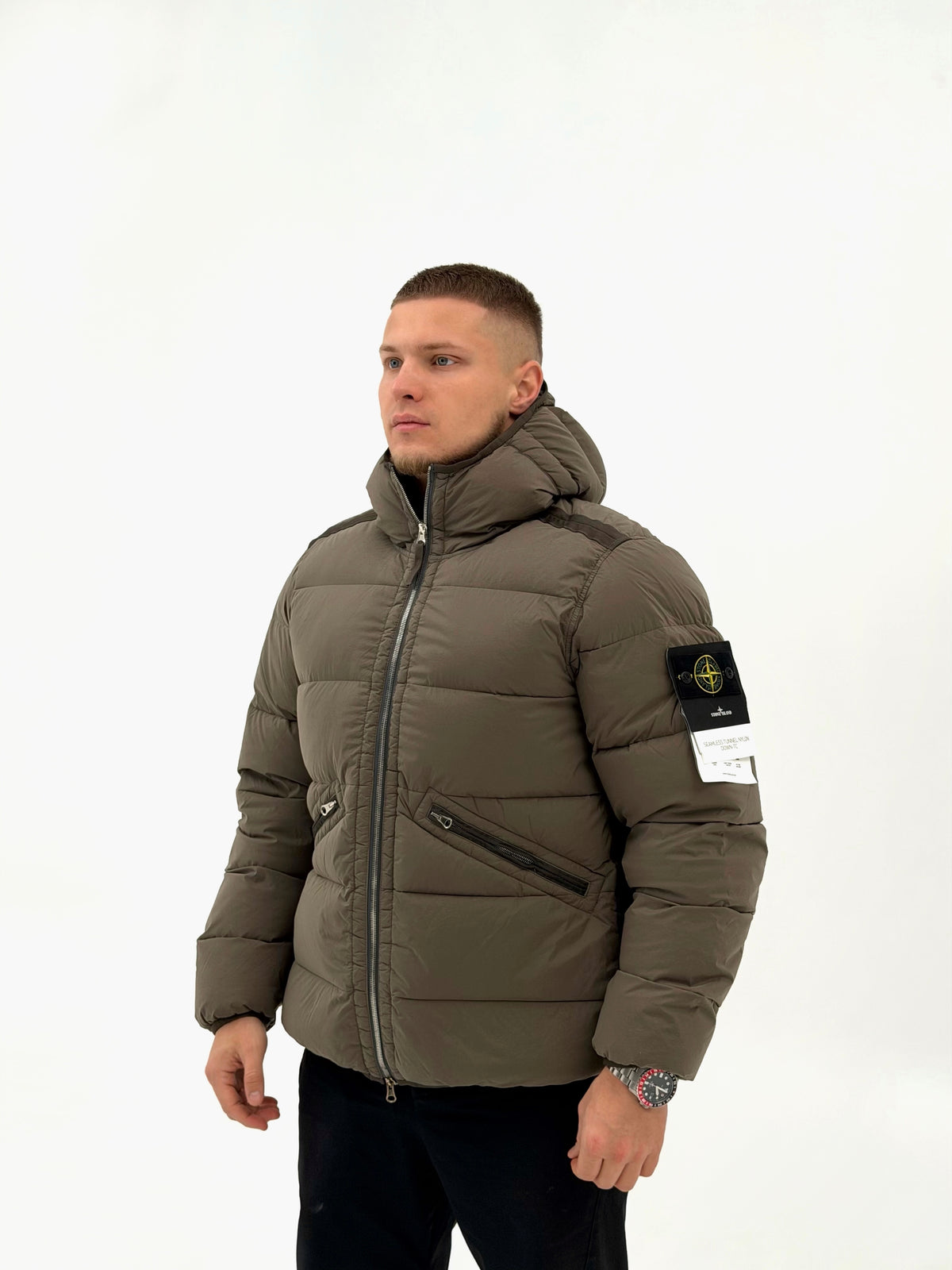 Пуховик чоловічий Stone Island Seamless Tunnel Nylon Down Jacket