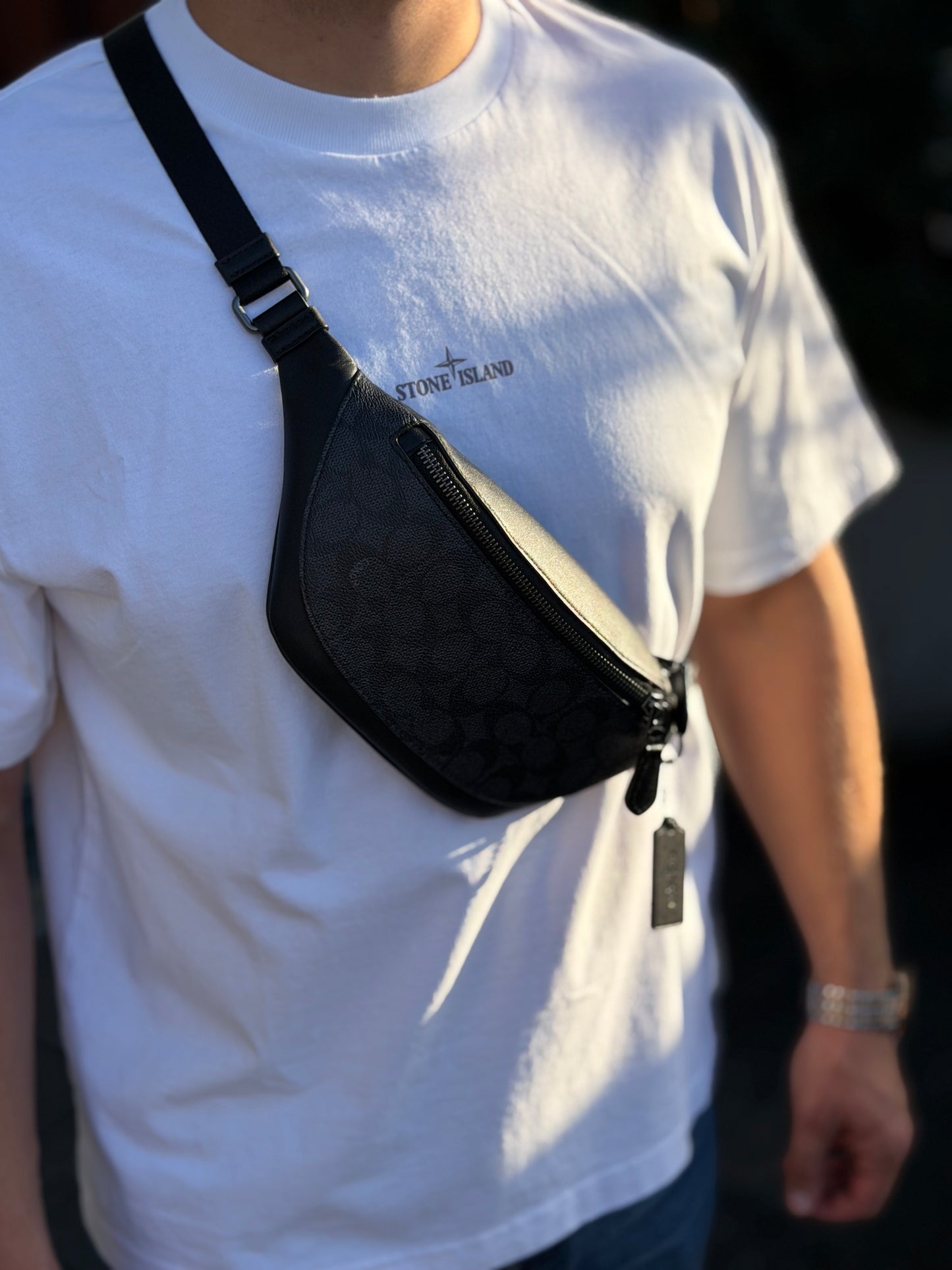 Сумка чоловіча Coach Warren Mini Belt Bag In Signature