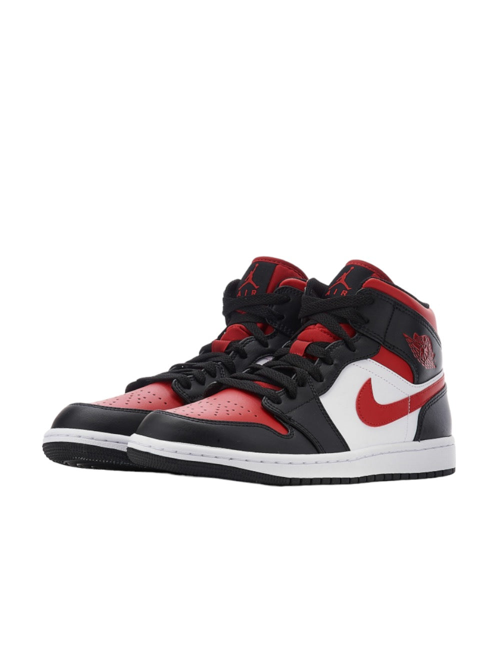 Кроссовки мужские Air Jordan 1 Mid Bred Toe Mens