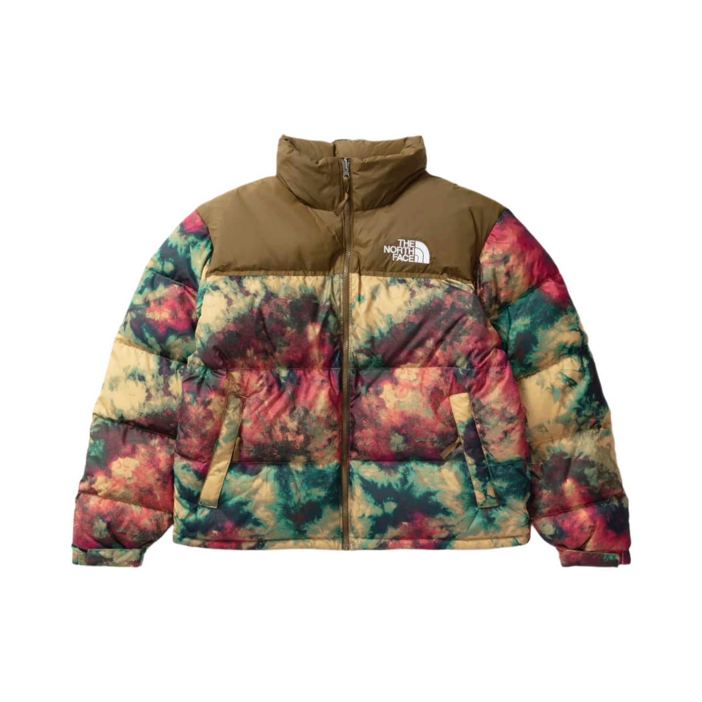 Куртка зимняя The North Face Nuptse 1996 Antelope Tan Ice Dye Print