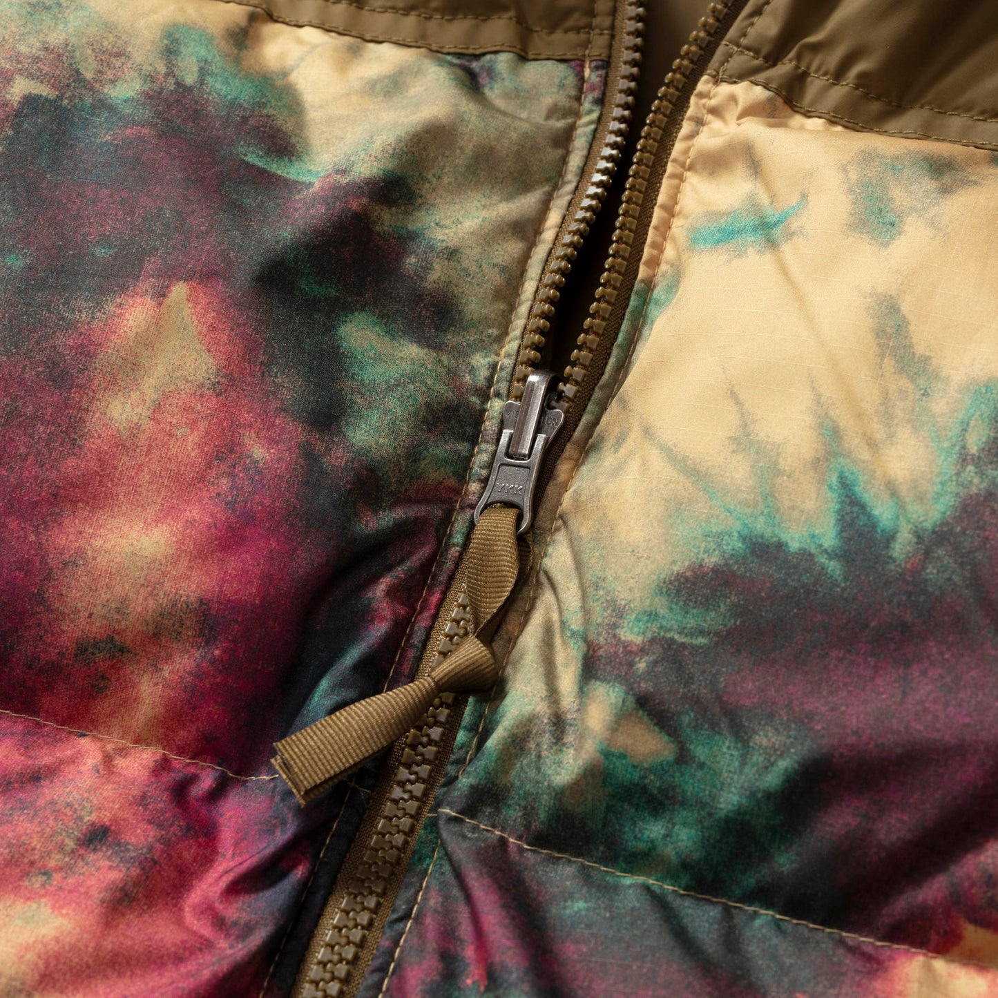 Куртка зимняя The North Face Nuptse 1996 Antelope Tan Ice Dye Print