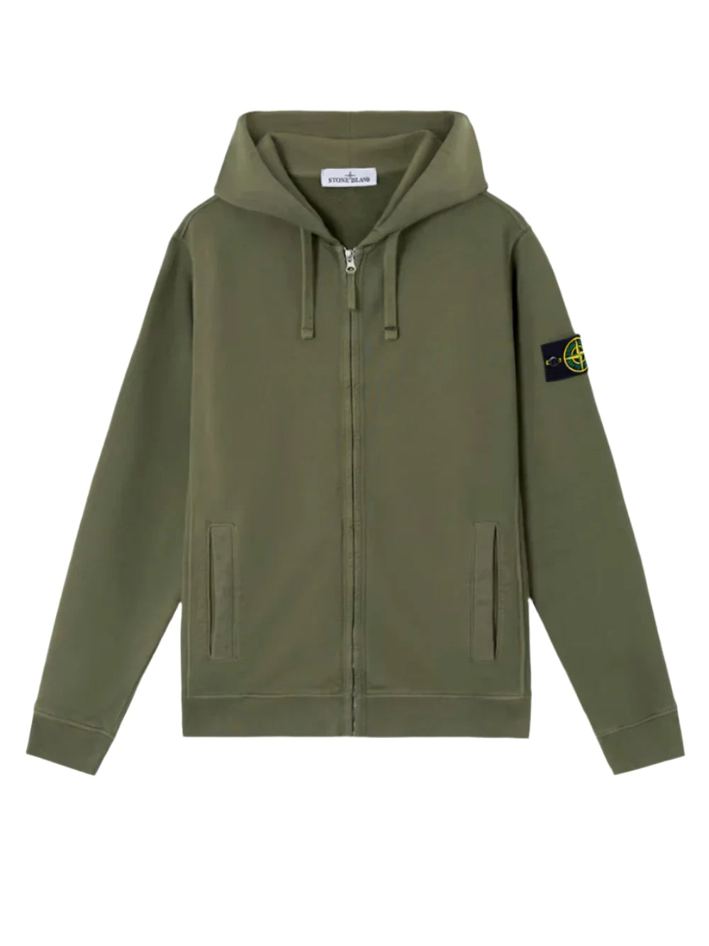 Кофта з капюшоном Stone Island Khaki Zip Hoodie